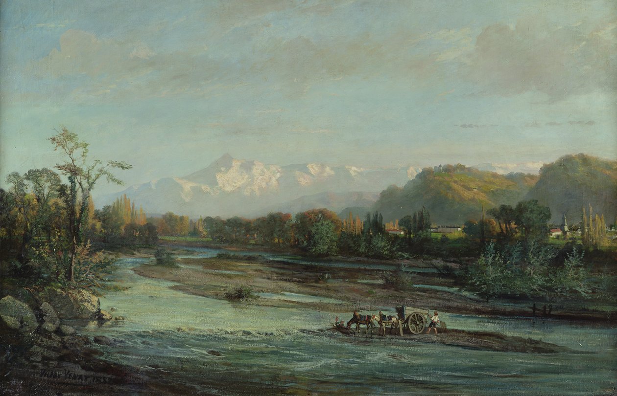 The Mountain Stream and the Pic du Midi, Bigorre by Victor Venat