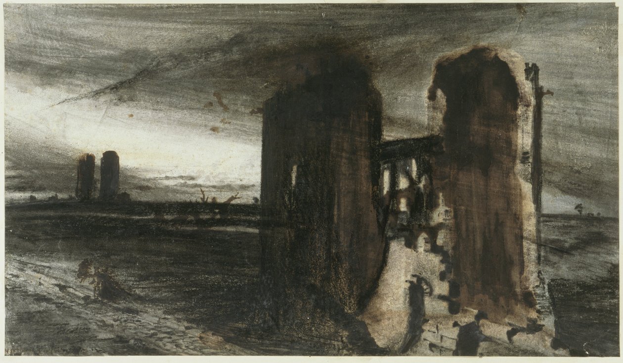 Ruins in a Landscape by Victor Hugo