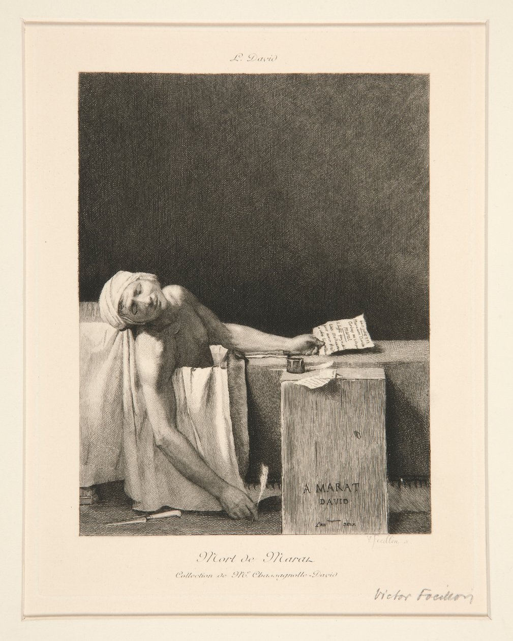 The Death of Marat by Victor Louis Focillon