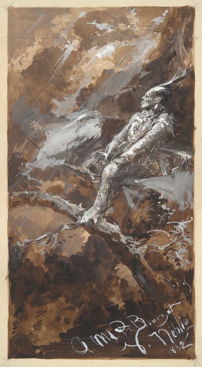 Indian in a Storm by Victor Nehlig