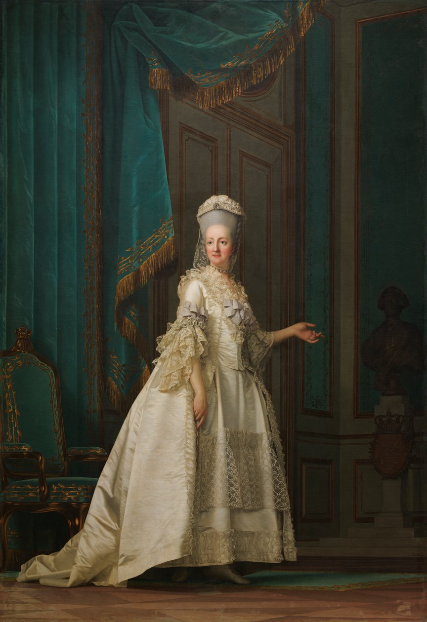 The Dowager Queen Juliane Marie of Denmark, 1776 by Vigilius Erichsen