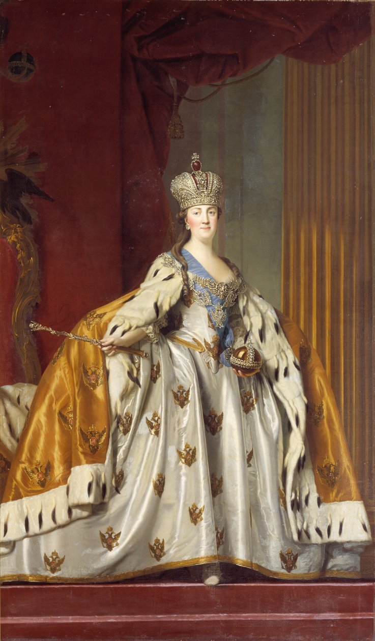 Catherine II of Russia in Coronation Robes by Vigilius Eriksen