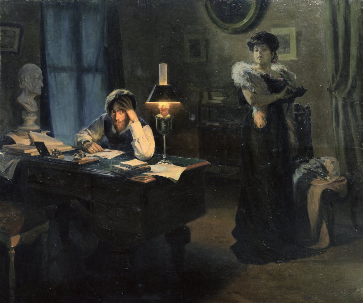 The Strangers, 1908 by Viktor Bogdanovich Aden