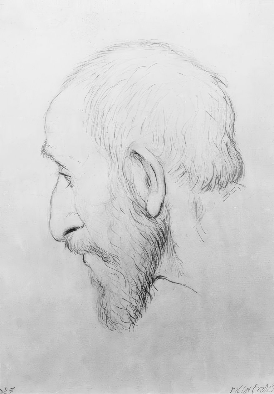 Male Portrait Head by Viktor Erdei