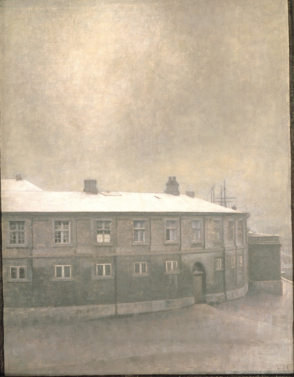 A Wing of Christiansborg Palace by Vilhelm Hammershøi