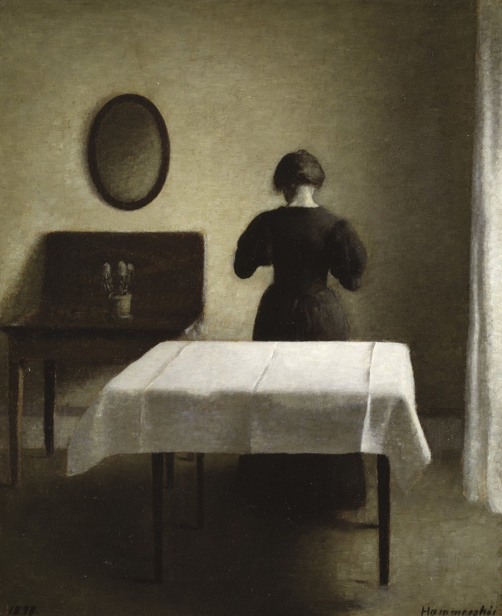 Interior by Vilhelm Hammershoi