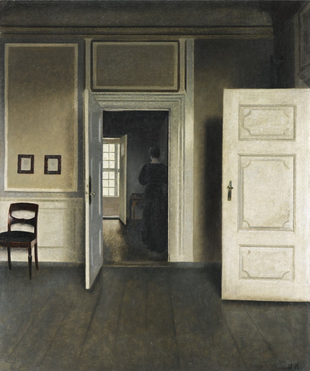 Interior. Strandgade 30 by Vilhelm Hammershoi