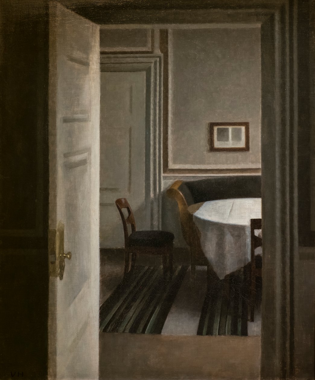 Interior, Strandgade 30 by Vilhelm Hammershoi