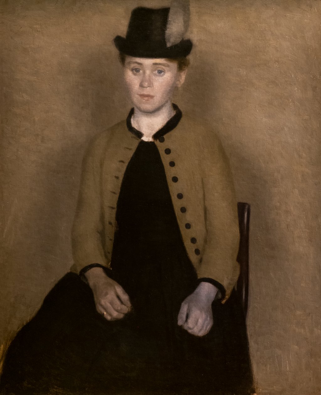 Portrait of Ida Ilsted by Vilhelm Hammershoi