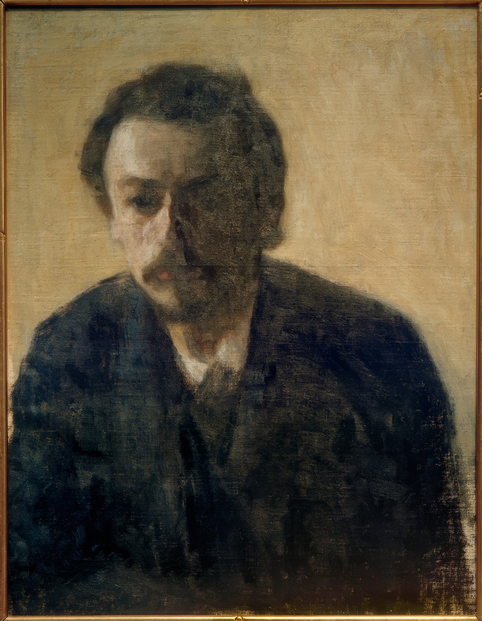 Self-Portrait V. Hammershøi, 1891 by Vilhelm Hammershoi