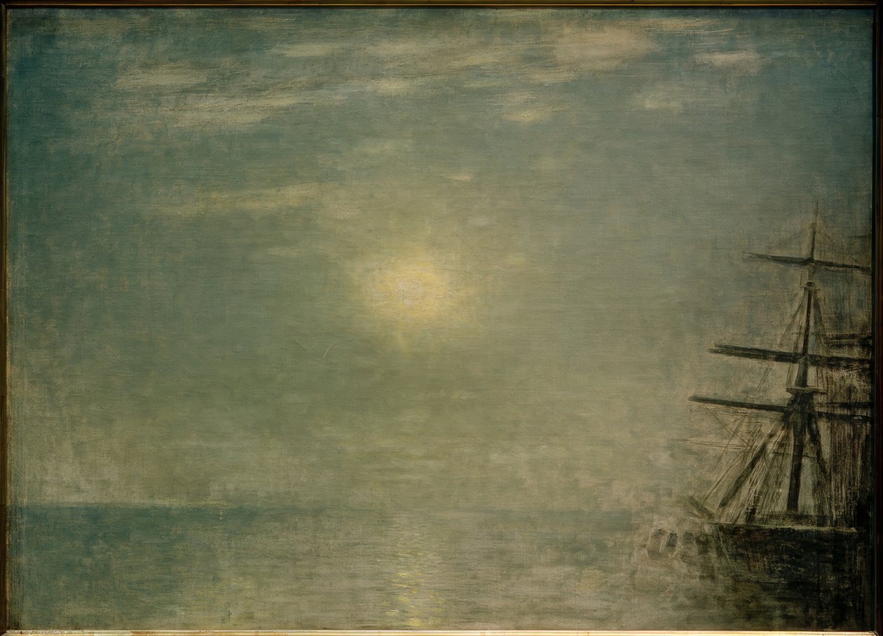 Sun Over the Sea by Vilhelm Hammershoi