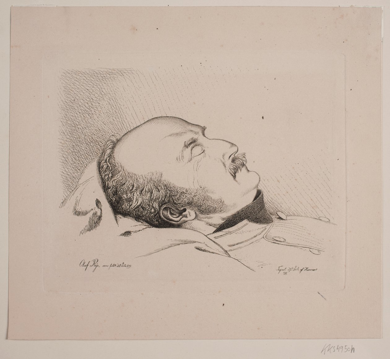 Olaf Rye as a Corpse by Vilhelm Kyhn