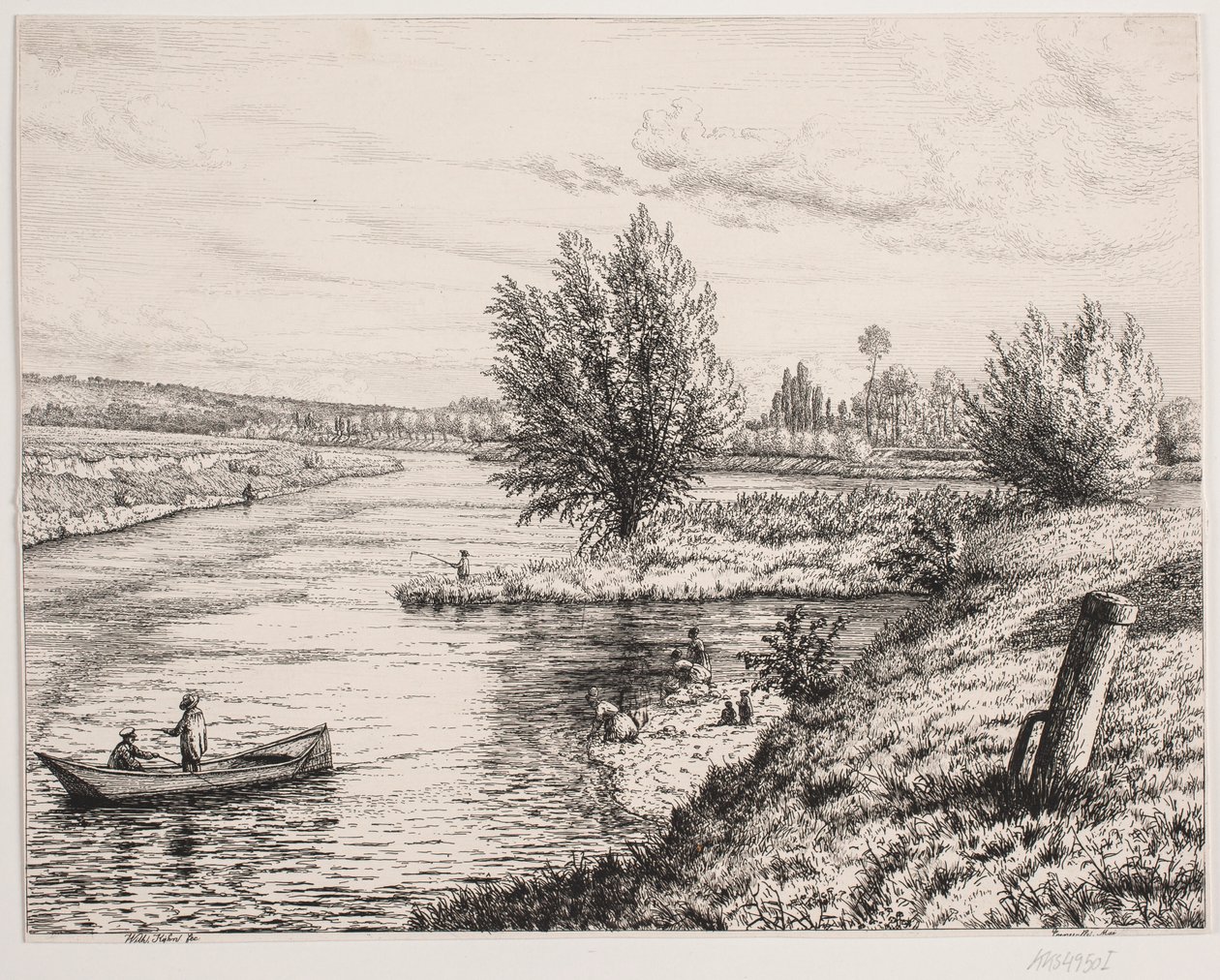 Scene by the Marne River by Vilhelm Kyhn