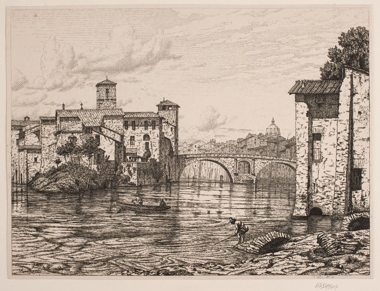 View of Ponte Rotto in Rome by Vilhelm Kyhn