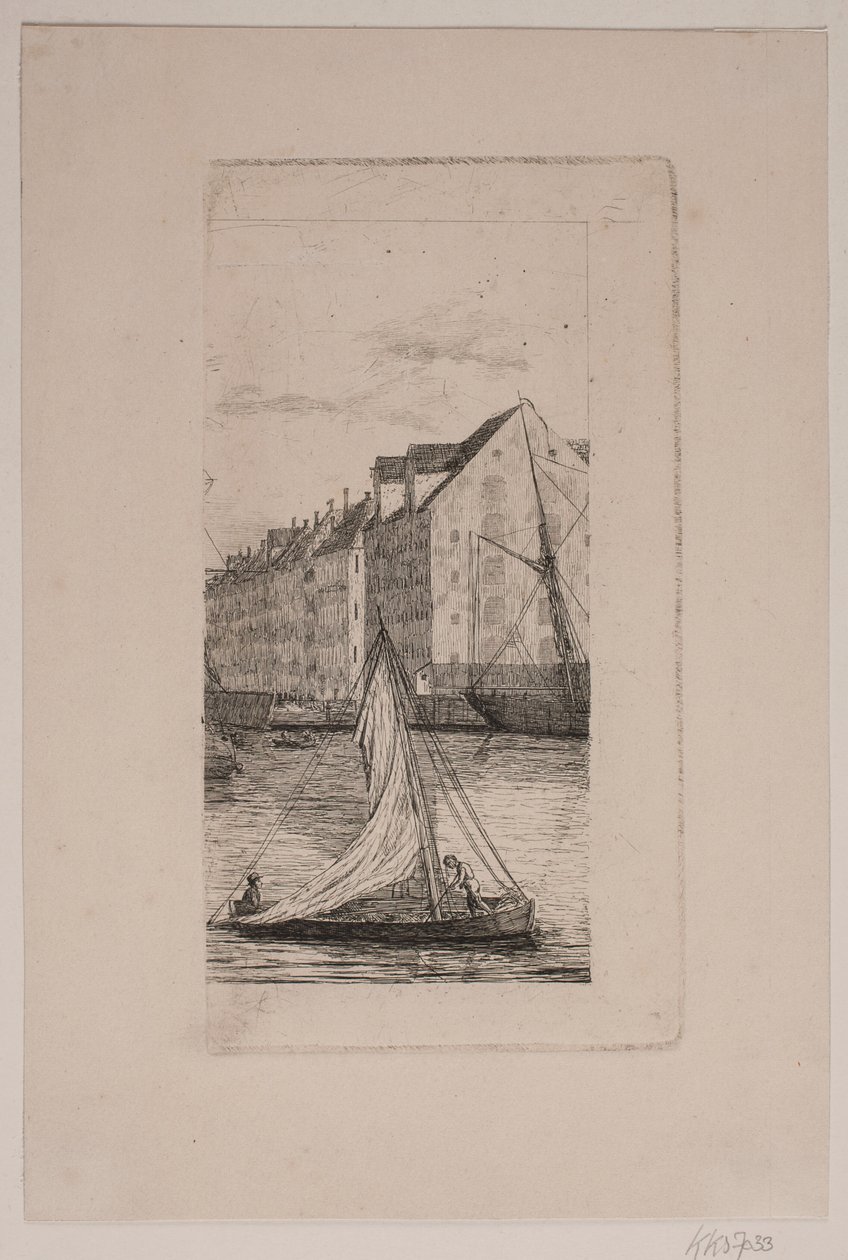 Outside Nyhavn Canal by Vilhelm Kyhn