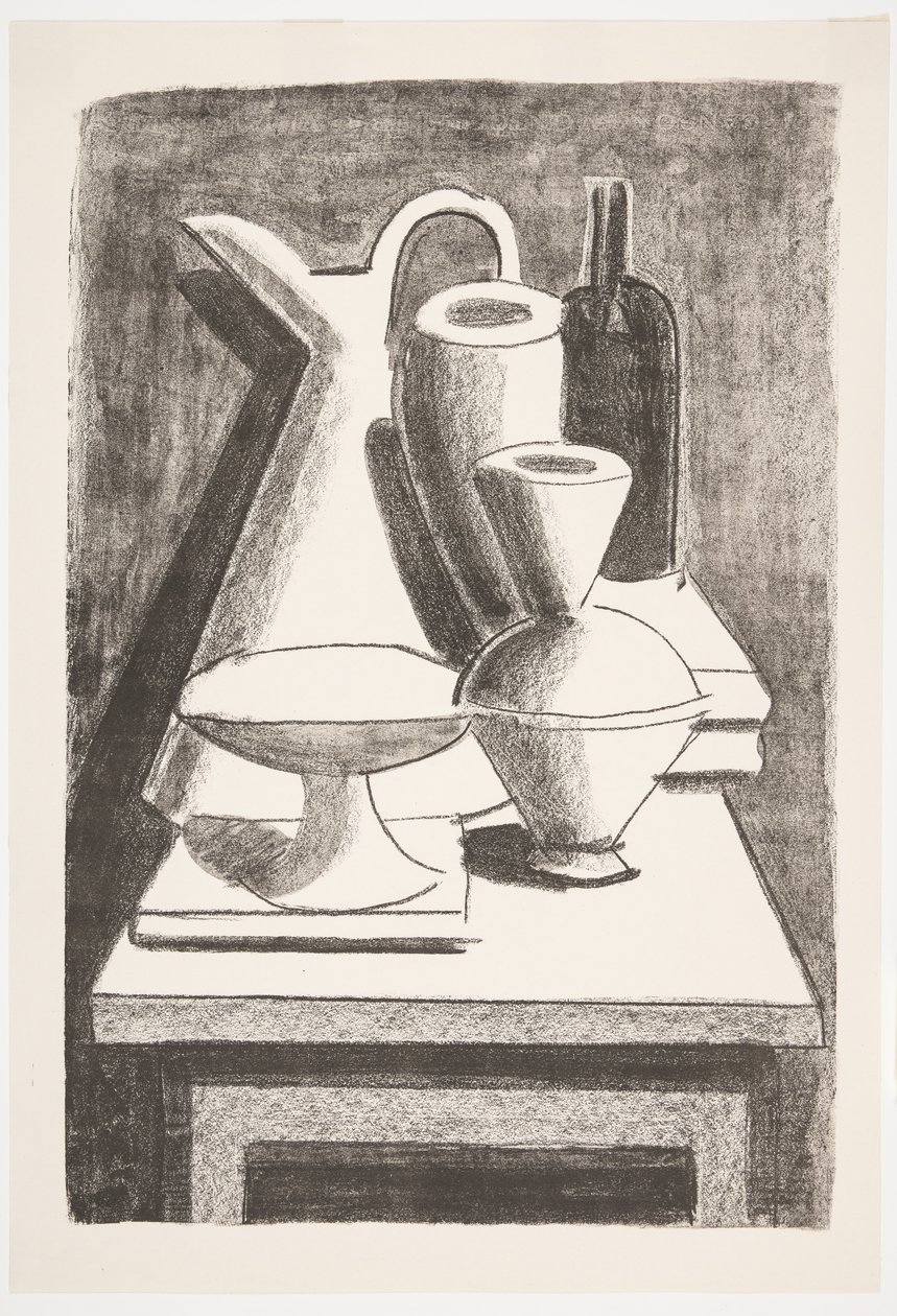 Still Life. Jug, Bottle, etc. by Vilhelm Lundstrøm