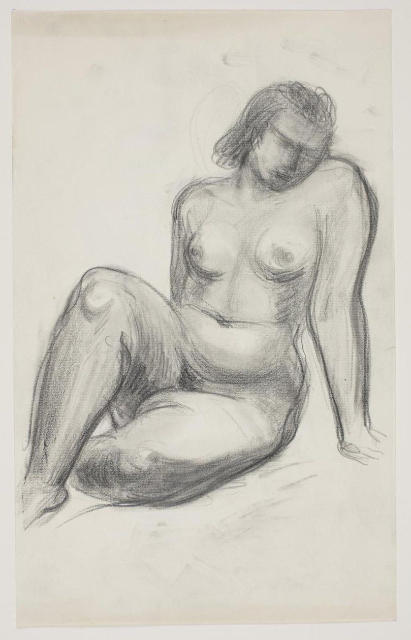 Seated Female Model by Vilhelm Lundstrøm