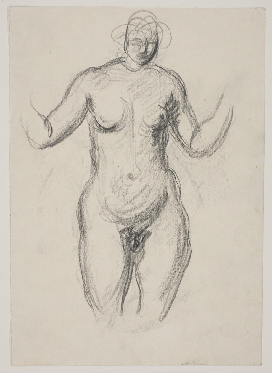 Standing Female Model by Vilhelm Lundstrøm