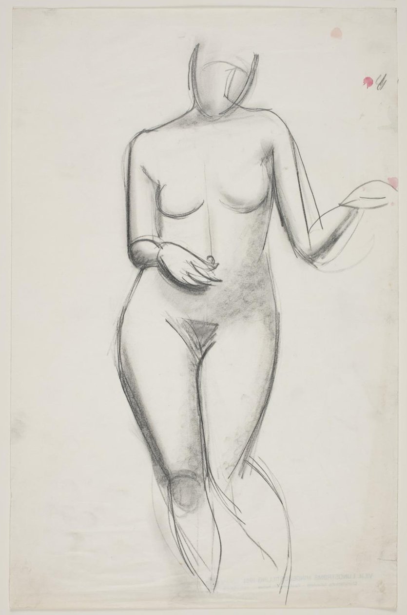 Standing Female Model by Vilhelm Lundstrøm