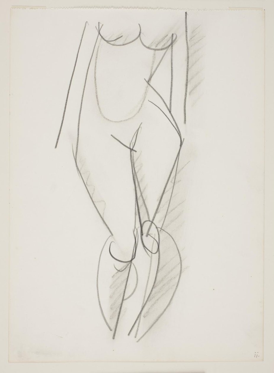 Standing Nude Woman Seen from the Front by Vilhelm Lundstrøm