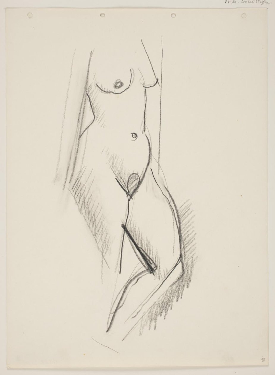 Standing Nude Woman, Facing Right by Vilhelm Lundstrøm