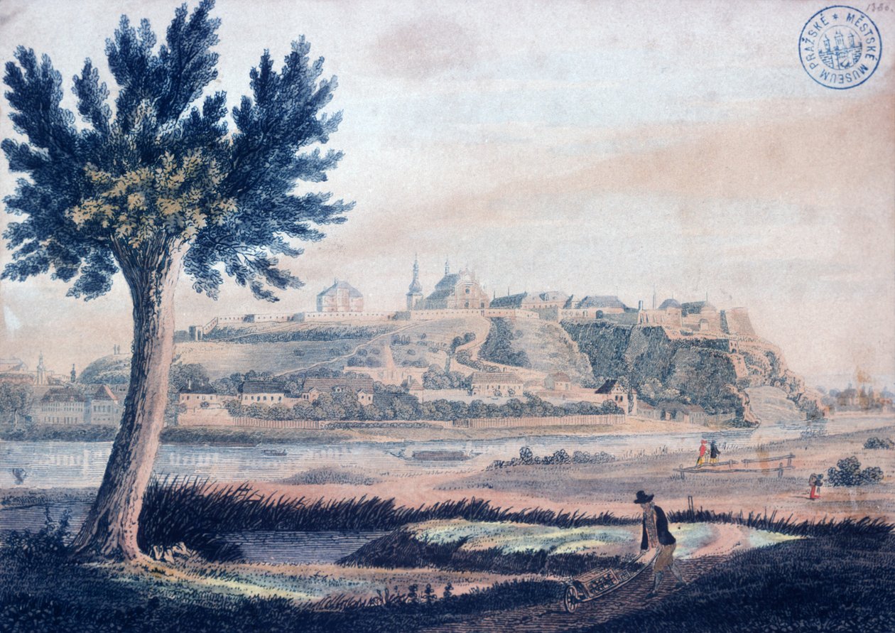 View of Vysehrad by Vincenc Morstadt