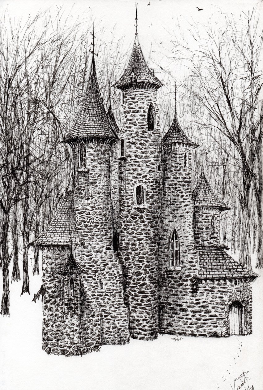 Gatehouse of The Castle in the Forest of Findhorn by Vincent Alexander Booth