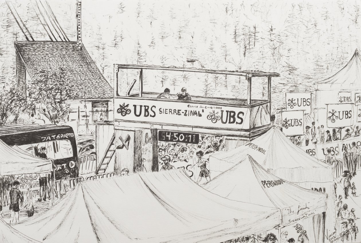 Sierre to Zinal Mountain Race, The Finish 2012 by Vincent Alexander Booth