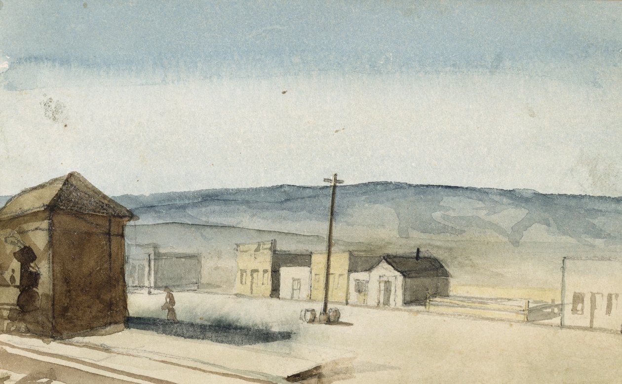 Station on the Northern Pacific Railroad, Idaho Terr., 1869-71 by Vincent Colyer