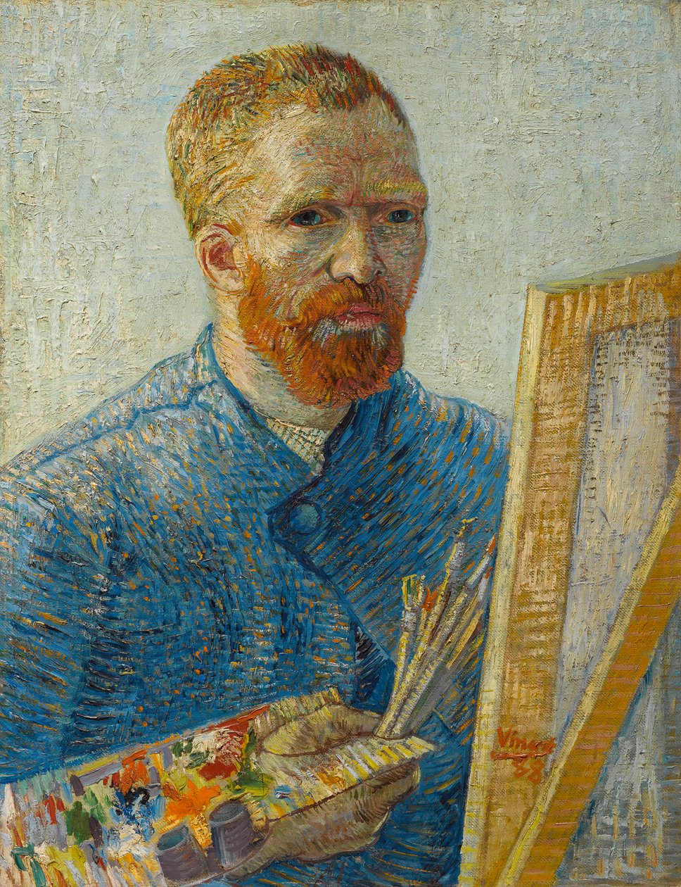 Self Portrait as a Painter by Vincent van Gogh