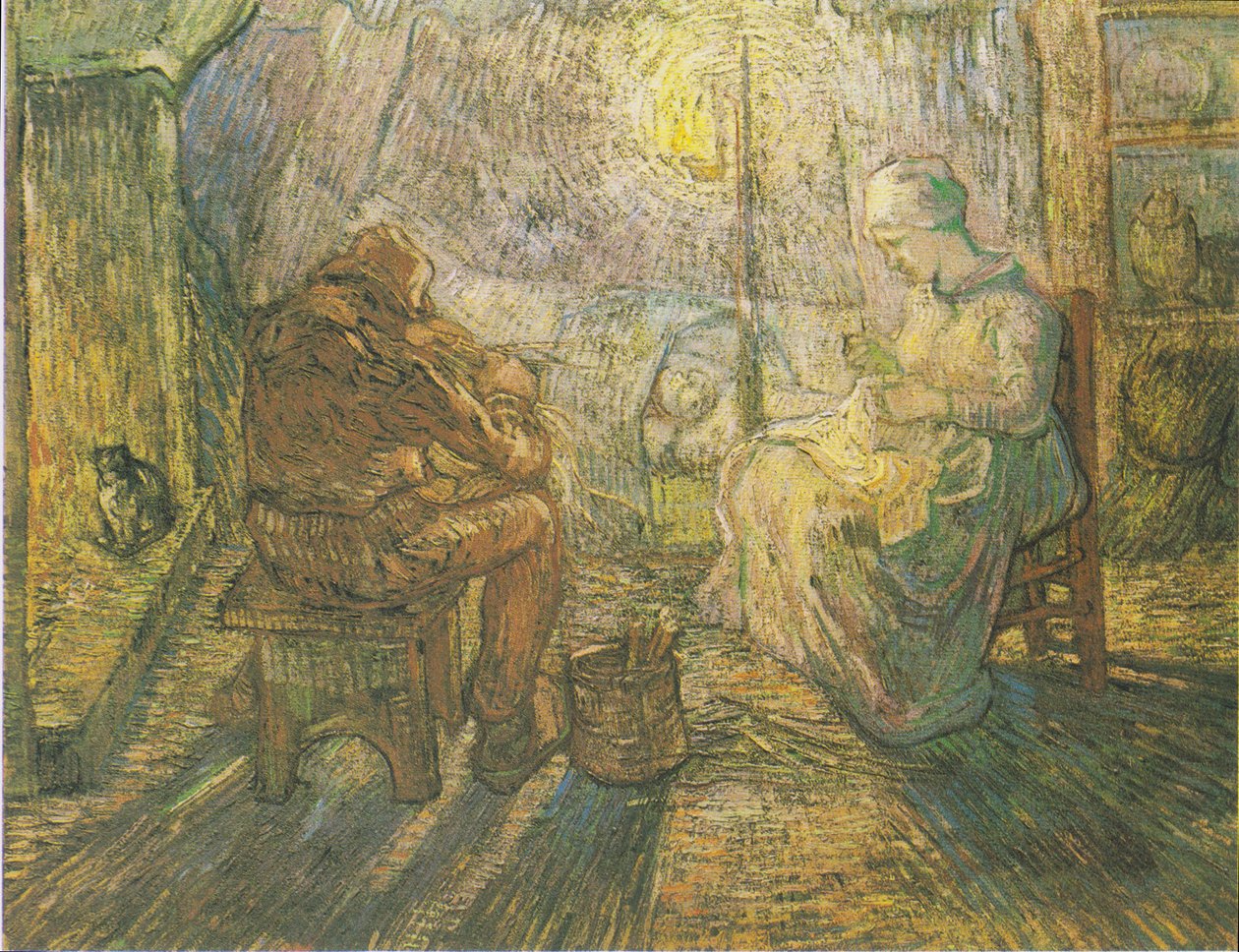 Evening Hour (after Millet) by Vincent van Gogh