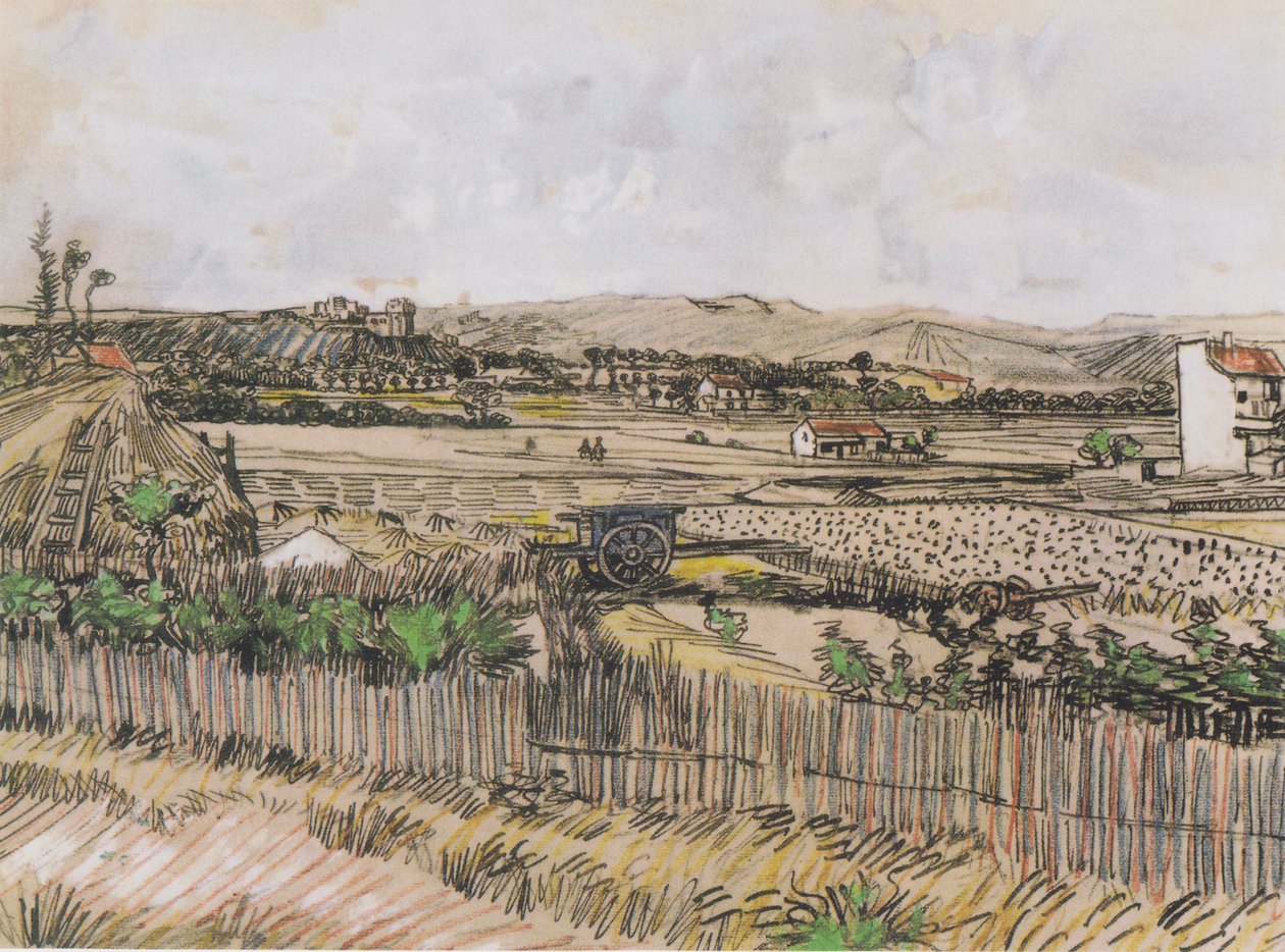 Harvest in Provence by Vincent van Gogh
