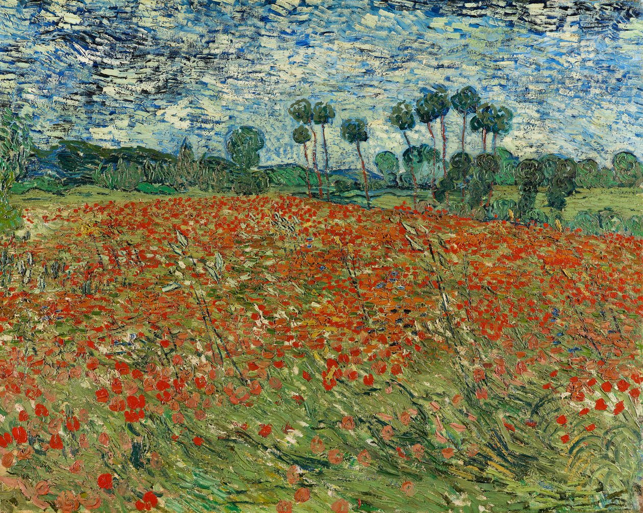Field of Poppies, Auvers-sur-Oise, 1890 by Vincent van Gogh