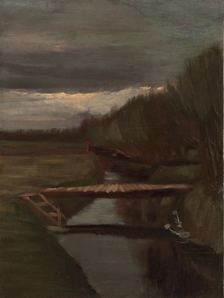 Ditch and Small Bridge by Vincent van Gogh