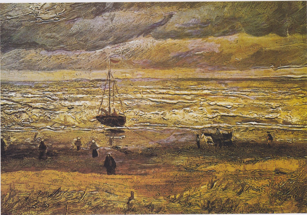Beach of Scheveningen in Stormy Weather by Vincent van Gogh