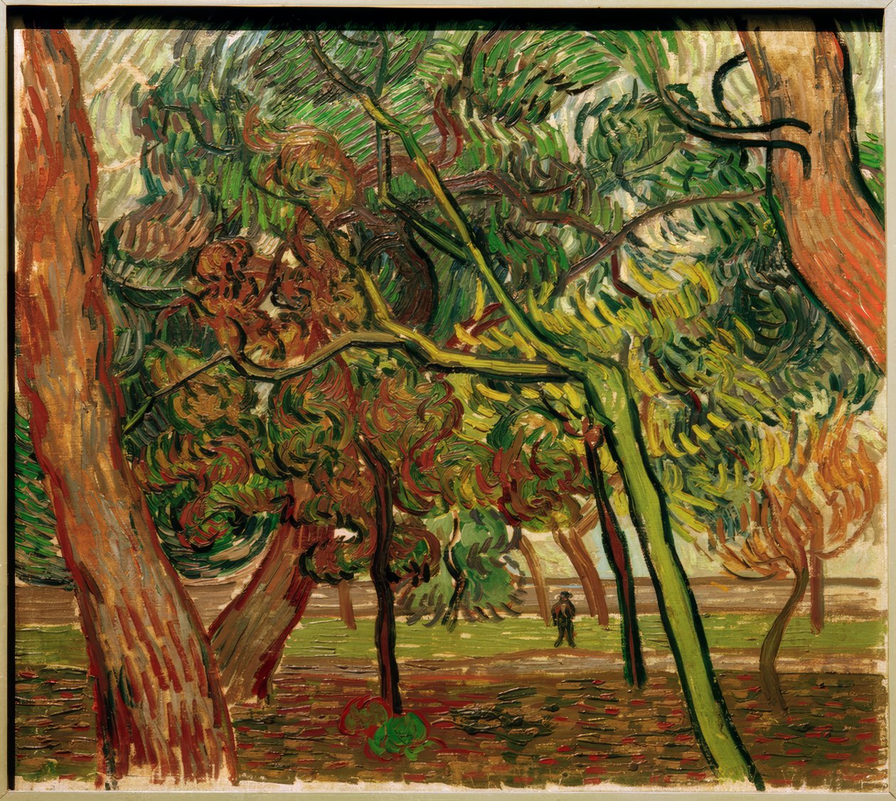 Study with Spruces in Autumn by Vincent van Gogh