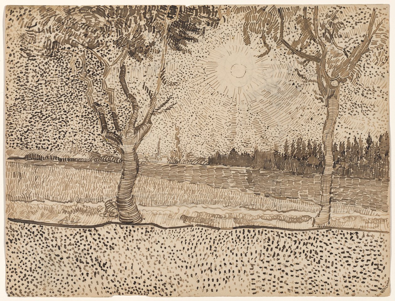 The Road to Tarascon by Vincent van Gogh