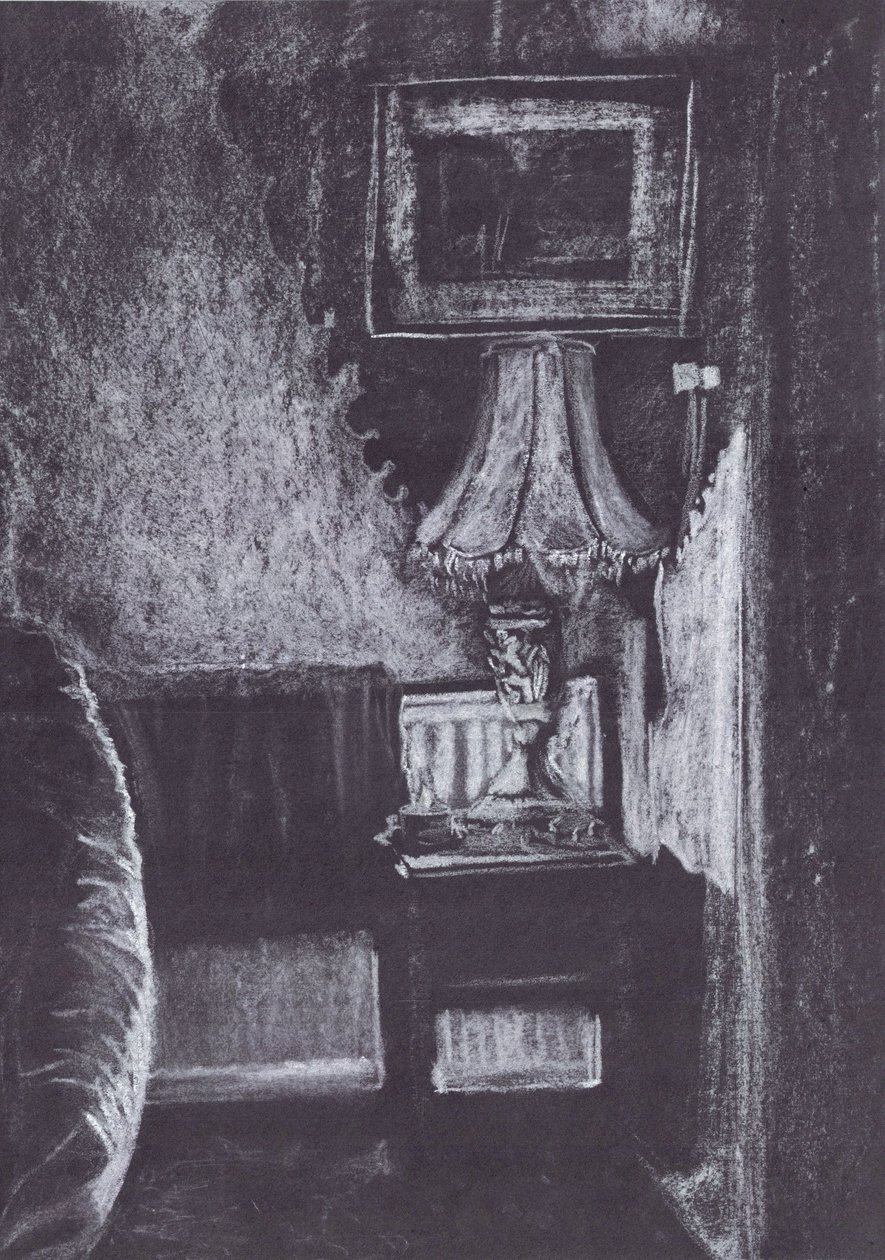 Lamp Lit Up by Candlelight by Vincent Alexander Booth