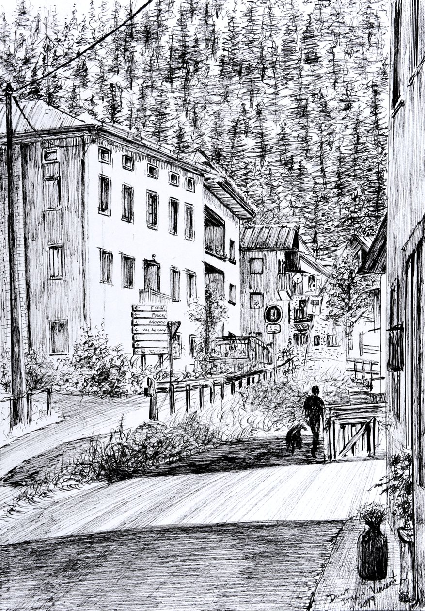 Main Street in Dont Italy, 2019 by Vincent Alexander Booth