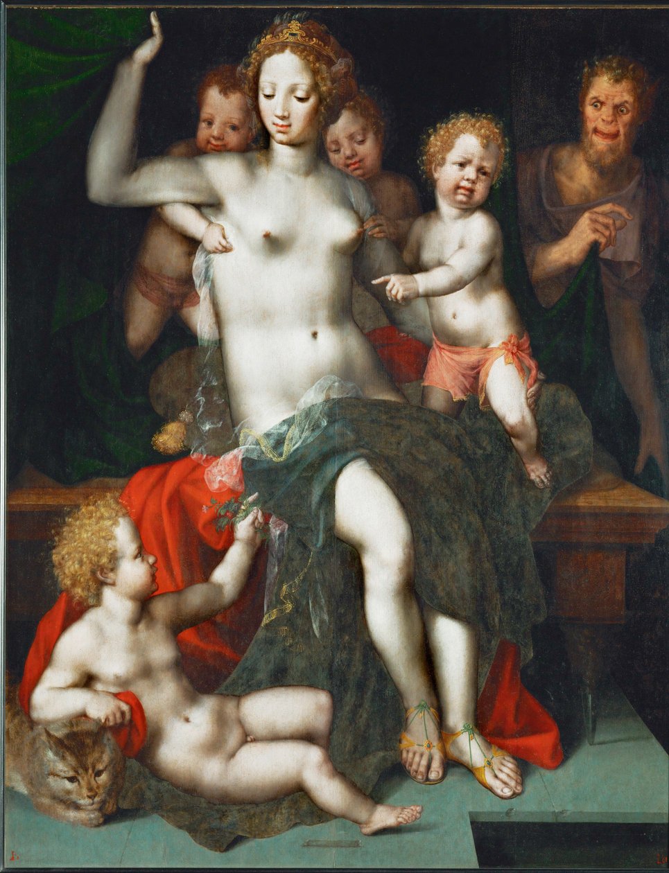 Satyr and Antiope by Vincent Sellaer