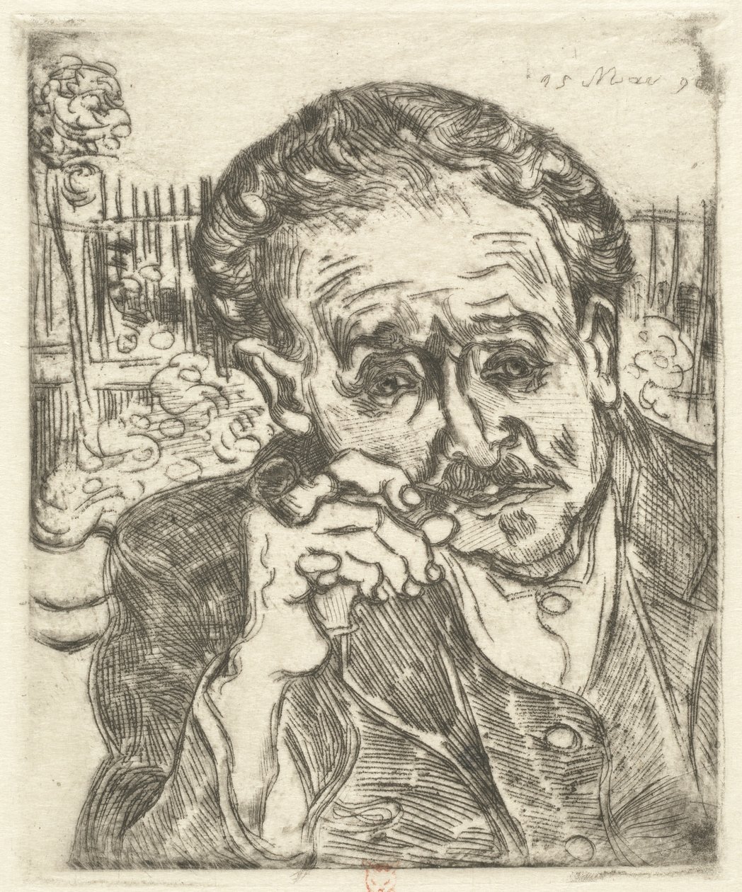 Dr. Gachet (Man with a Pipe) by Vincent van Gogh