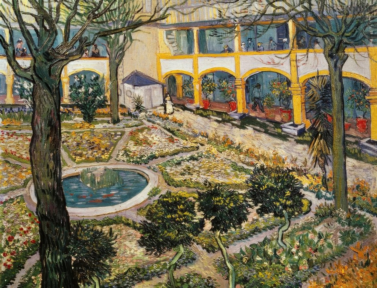 Garden of the Hospital in Arles by Vincent van Gogh