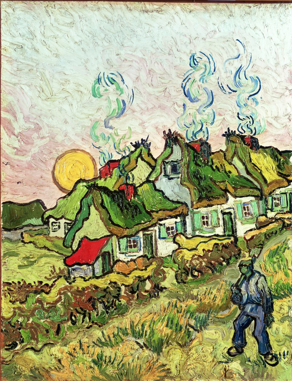 House and Figure by Vincent van Gogh