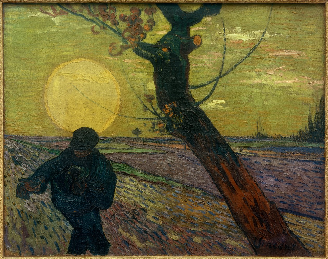 Sower at Sunset by Vincent van Gogh