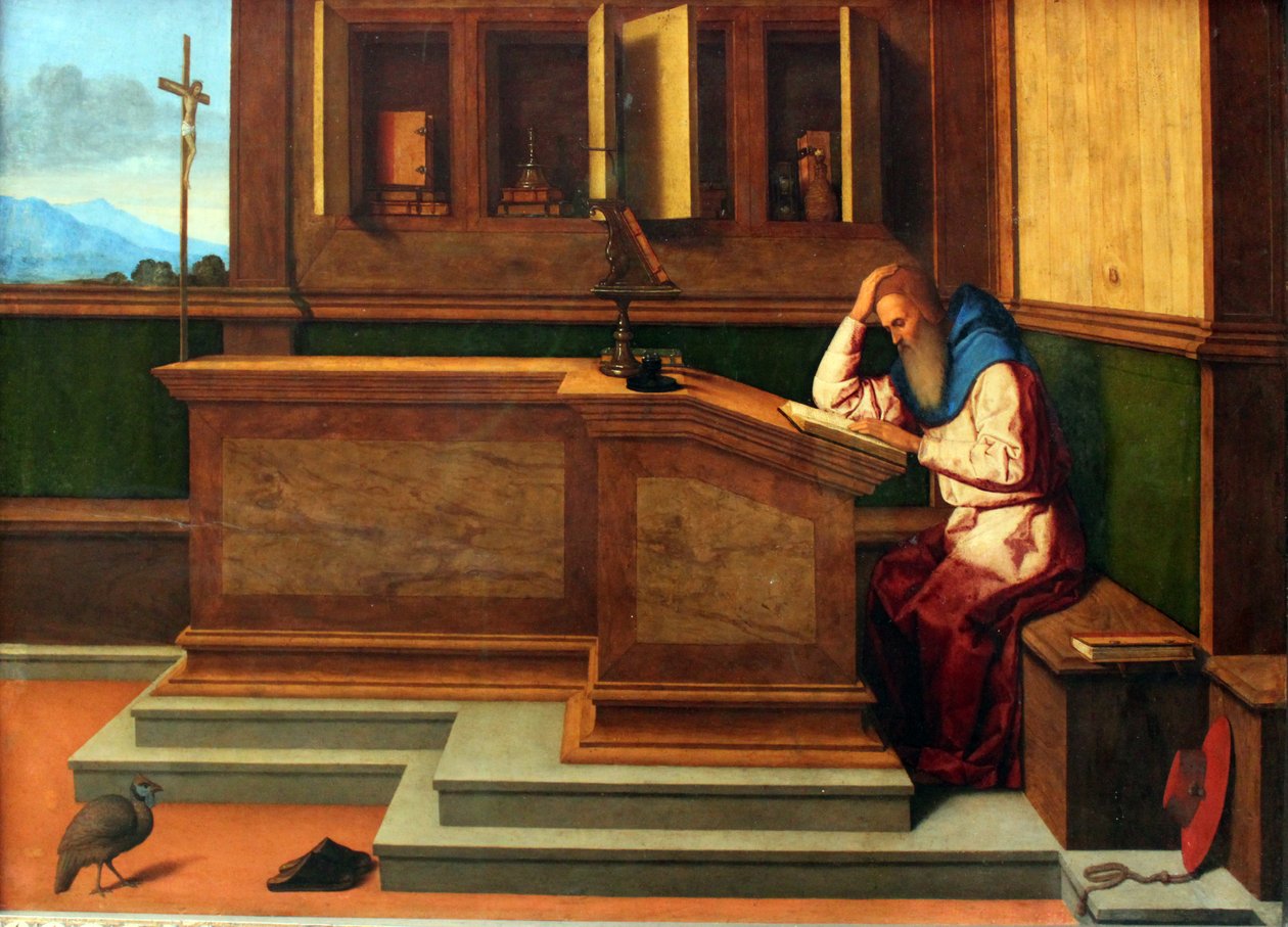 Saint Jerome in His Study by Vincenzo di Biagio Catena
