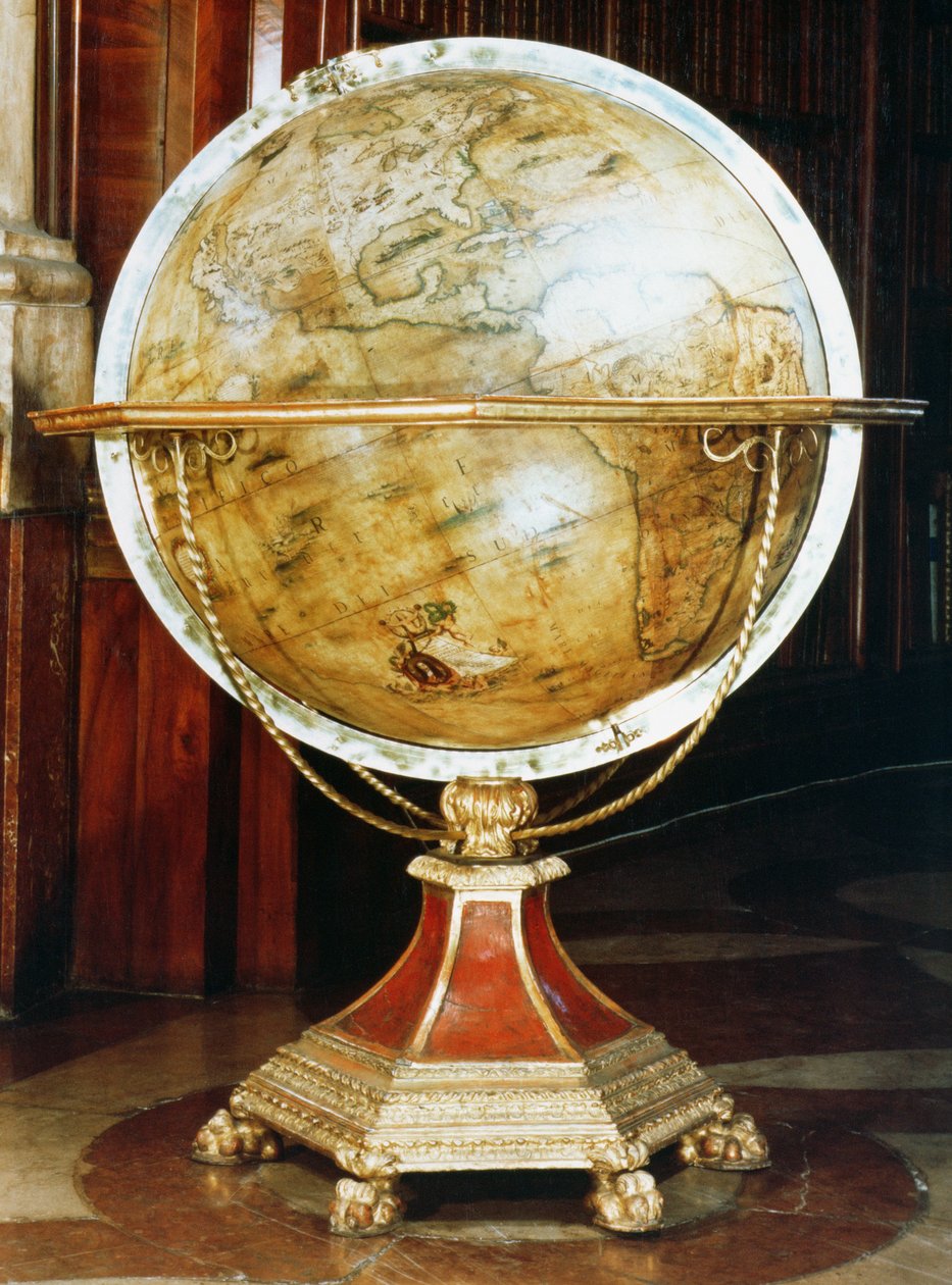 Terrestrial Globe, 1688 by Vincenzo Maria Coronelli