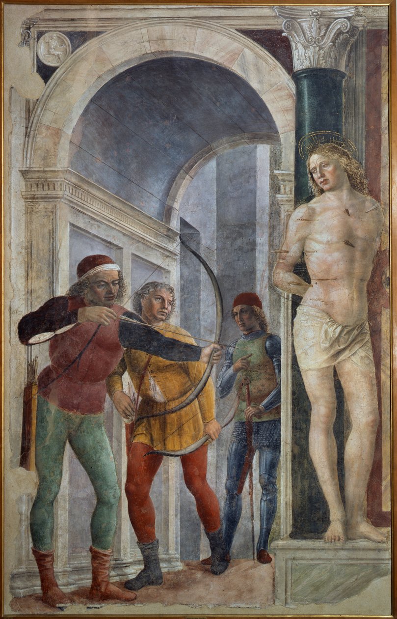 Martyrdom of Saint Sebastian by Vincenzo Foppa
