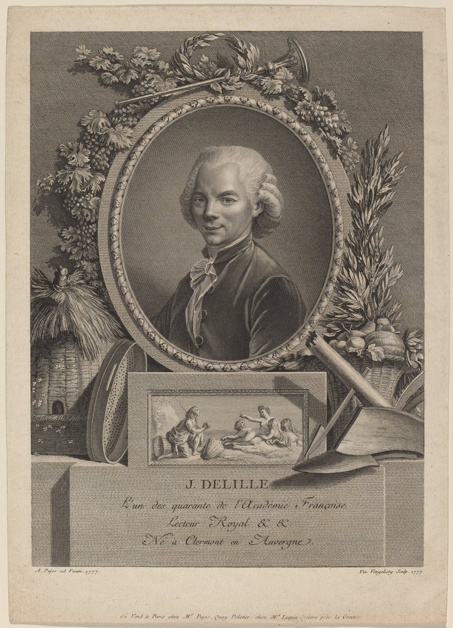 Jacques Delille by Vincenzo Vangelisti after André Pujos