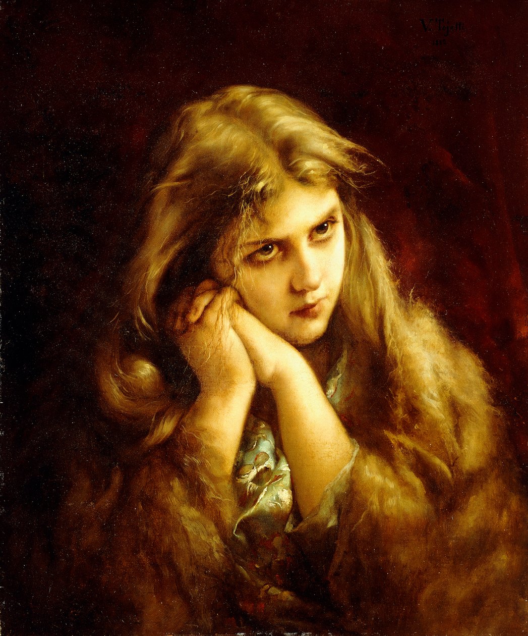 A Pensive Moment, 1882 by Virgilio Tojetti