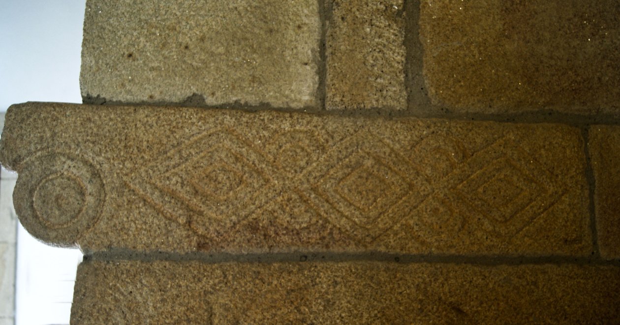 Visigothic Carvings in the Chapel of São Pedro de Balsemão, Sé, Lamego, Portugal by Visigothic